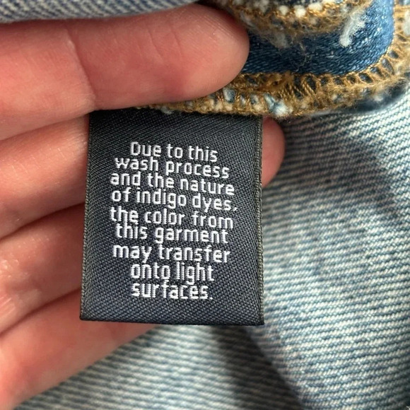 Madewell, raw hem, denim skirt, zipper fly, size 30 - Picture 4 of 9